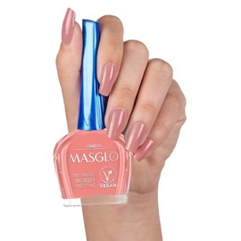 MASGLO Tradicional - Esmalte de uñas fórmula libre de 13, hasta 7 días de uso, alta cobertura y acabado brillante, vegano - (0.5 onzas)