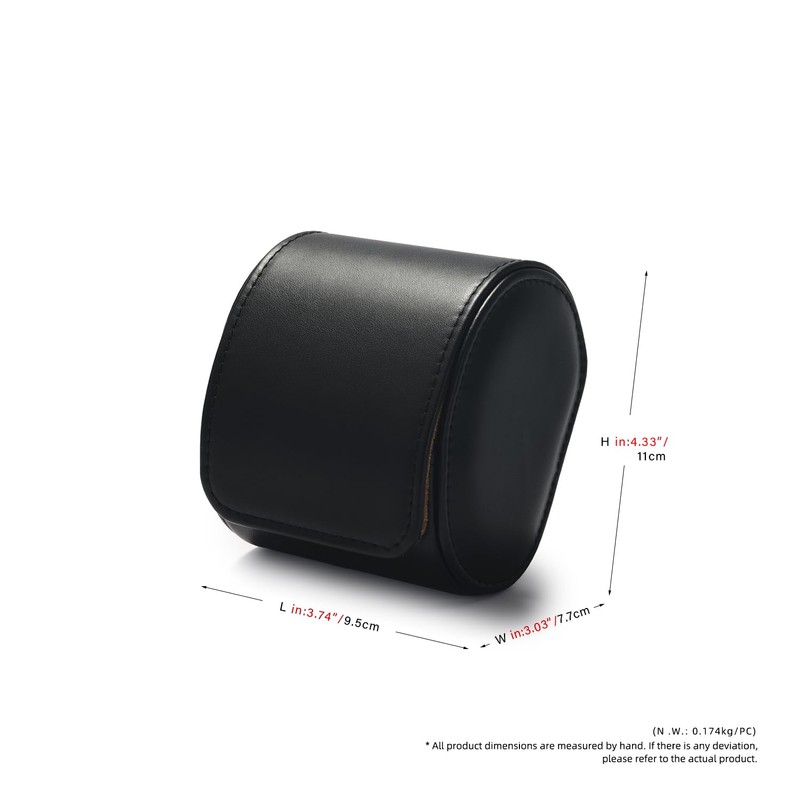 Oirlv B01301 Watch Case, PU Leather, Mini, Portable, Luxury Watch