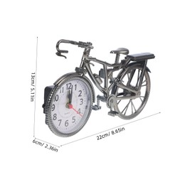 MAGICLULU Vintage Bicycle Alarm Clock Retro Style Bedside Clock for Home Office Decoration Compact Unique for Adults for Bedrooms and Classrooms