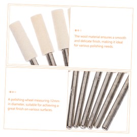 Mobestech 12pcs Wool Polishing Wheels Grinding Bits for Rotary Tools Felt Buffing Pads for Jewelry Polishing Polisher Tool