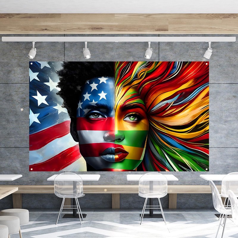 Juneteenth Backdrop for Photography Happy Juneteenth Banner African American 19th