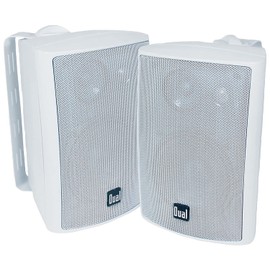Dual Audio LU47PW 4 3-Way Indoor/Outdoor Speakers (White)