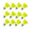 Badminton Shuttlecocks 12 Pieces, Professional Nylon Feather Shuttlecocks with Aerodynamic