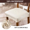 YUEANG Waterproof Seat Covers for Dining Room Chairs Set of