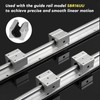 SWAWIS SBR16UU Open Linear Ball Bearings Sliding Block, Aluminium Alloy