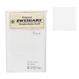 Original Zweigart Handarbeits-Stoff Embroidery Cloth "ZWEIGART Cachel White 3281-100"