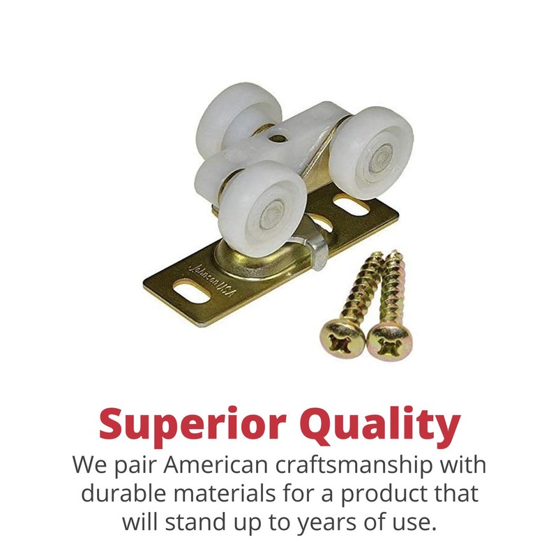 Johnson Hardware 100PD Commercial Grade Pocket/Sliding Door Hardware (72")