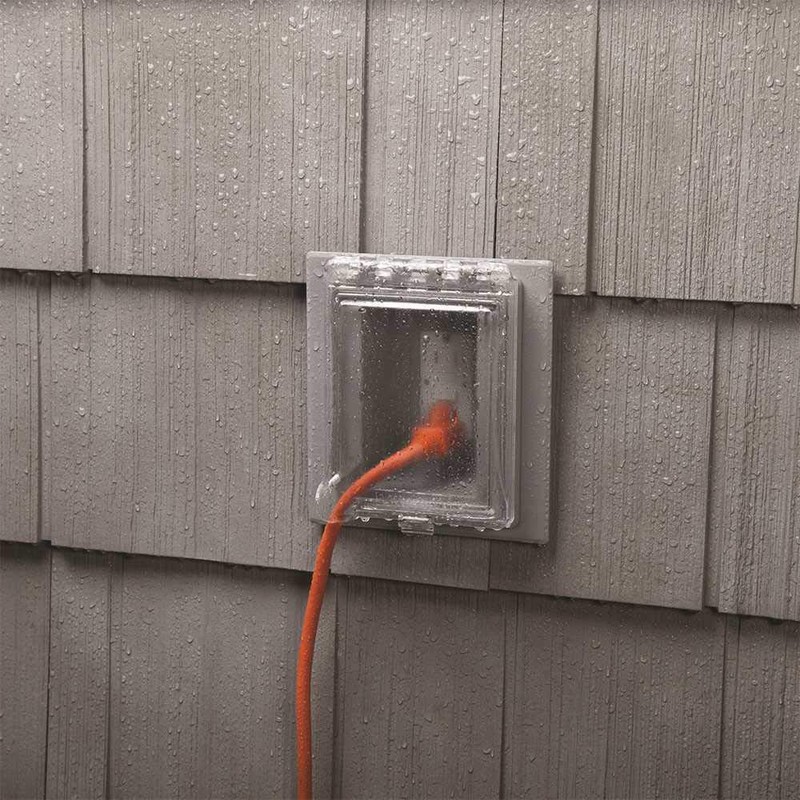 TayMac MR420CG 1-Gang Recessed Enclosure Extra Duty, 6-in-1 Nonmetallic Weatherproof