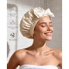 Yanibest Gorro Ducha Reutilizable Impermeable Banda Elástica Ancha Cómodo Duradero
