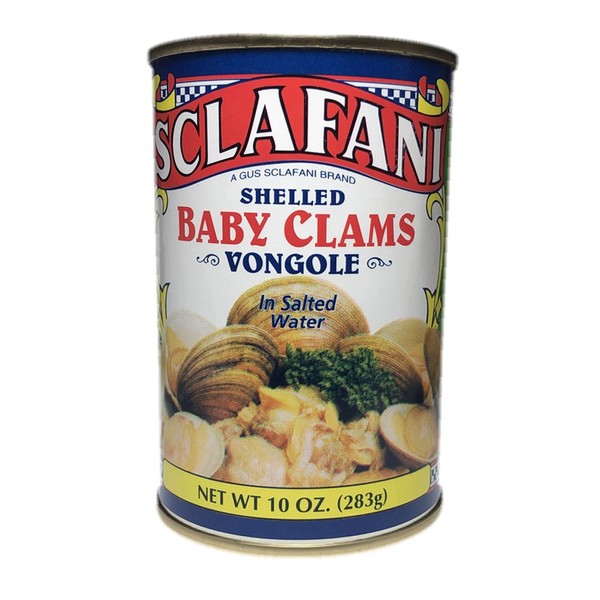 Shelled Baby Clams 'Vongole' in Salt Water Can 10 oz nt wt (6 Pack)