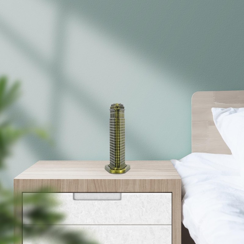 TOPBATHY Retro Manhattan Skyscraper Model - Alloy Statue for Home