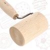 KADAX Cylindrical Rolling Pin with Handle, Pizza Roller, Corner Roller,