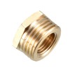 sourcing map Brass Threaded Pipe Fitting 1/2 BSP Male x