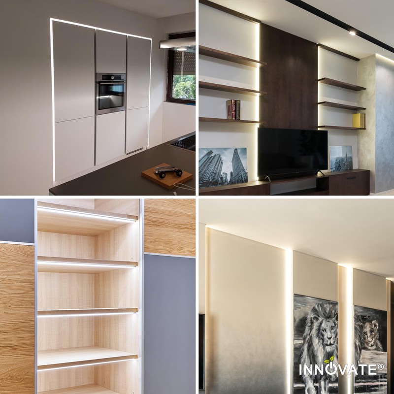 INNOVATE LED Profile 2 m, LED Aluminium Profile, Mounting Profile
