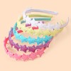 10pcs Glitter Star Headbands for Girls Colorful Sparkle Hair Hoop