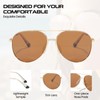 SODQW Tangle Free Aviator Sunglasses for Women Men Polarized Sun