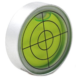 1.2" Small Bullseye Bubble Level, Alloy Metal Horizontal Bubble Rv Leveling Round Bubble Spirit level for Tripod RV Ball Head, High Accuracy 30' /2mm