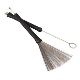 ROSENICE Drum Kit Drum Broom Jazz Broom Drum Bushes Sticks Drumstick Retractable Pack of 2