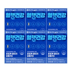 Chong Kun Dang [CUx Chong Kun Dang] Health Project 365 Light Supercritical Altige Omega 3 10 Capsules 6 Boxes / [CUx종근당] 건강프로젝트365 라이트 초임계 알티지 오메가3 10캡슐 6박스
