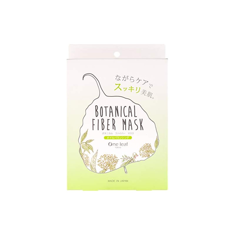 One Leaf Tokyo Botanical Fiber Mask Oil Balancing Pack of