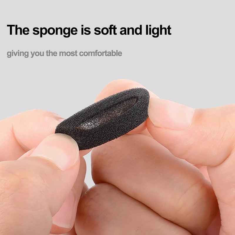 200 Black Sponge Headphone Covers, Replaceable Headphone Sponge Covers, Foam