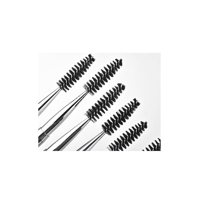 (Pink) - JOSALINAS 2PCS Mascara Brushes Eyebrow Eyelash Brushes Mascara
