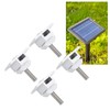 Solar Panel Bracket Centre Clamps Steel Silver 30mm Lightweight Solar
