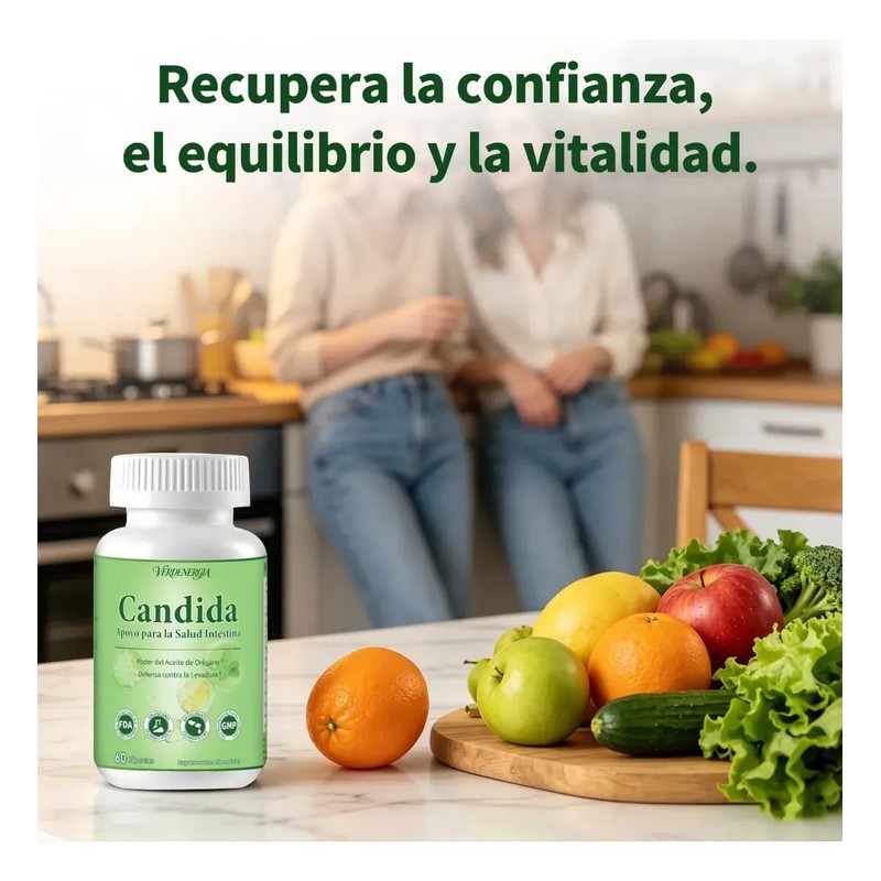 3 Candida Cleanse Con Hoja Orégano Ácido Caprílico 60cápsula Sin