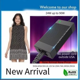 CW 4-Pin DIN AC-DC Adapter For GVE Model: GM601-120500 GM601120500 Power Supply PSU