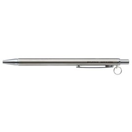 Platinum Fountain Pen, Stainless Steel Ballpoint Pen with Ring, 0.03 inches (0.7 mm), Compatible with Metal Detectors, BSL-DWR [Bulk Purchase Set of 3]