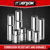 Upenjok 2PCS 1/4" Drive 10mm Socket Set, Deep, Mirror Finish,