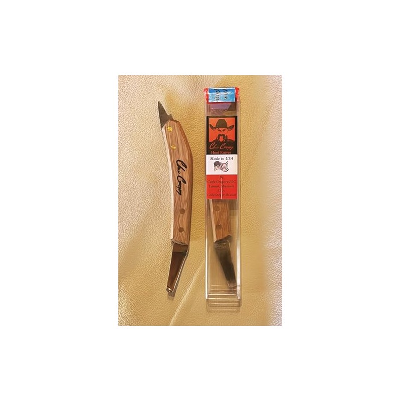 Handed Long Hoof Knife with Rooster Tail_AB