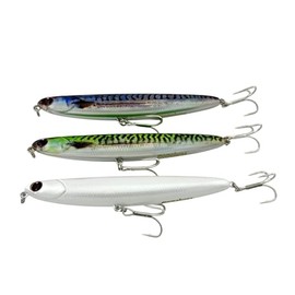 momolures - Salty Skimmer 110mm 14g bass lures topwater pencil bait sea fishing (3pcs Assort #03)