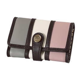 Cleria CL-11157 Women's Bellezza Series Key Case, 6 Row Key Hook, Multicolored, rose grey