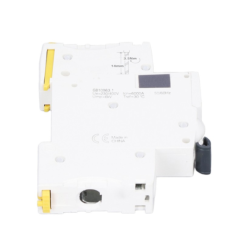 1P Miniature Circuit Breaker Low Voltage DIN Rail Mount Protection