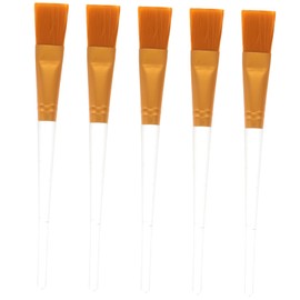 SAFIGLE 5Pcs Facial Mask Brush with Handle for Skincare Peel and Serum Application for Professional and Home Use