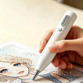 DPZZ Electric Diamond Paintbrush, Diamond Art Vacuum Pen, Wireless Diamond Art Accessory, Suitable for Home Crafts and Gift Making.
