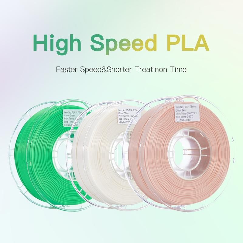 PLA 3D Printer Filament 1.75mm ±0.03mm 2.2lbs - Basic Colors