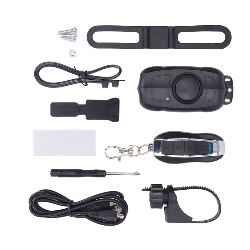 Electric Vehicle Alarm USB Charging Bike Wireless Remote Control Vibration