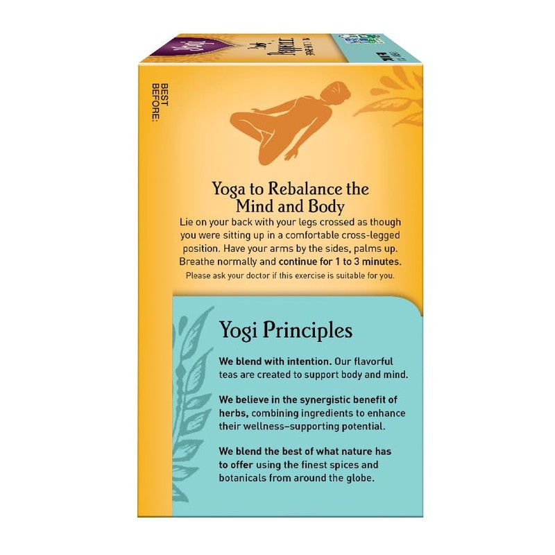 Yogi Purely Peppermint Tea 16BAGS NET WT 0.85OZ (24G)