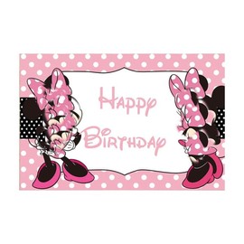 Minnie Birthday Backdrop Mini Mouse Party Backdrop Minnie Backdrops Decoration Background Decorations Photo Mini Photo Party Background