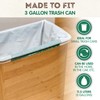 KC’s 3-Gallon Compostable Trash Bags with Drawstring – 100 Count