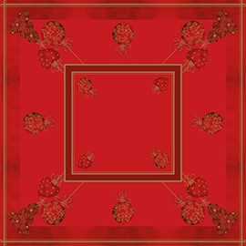 Sovie Home Linclass® Airlaid Tiffany Tablecloth, Disposable Christmas Tablecloth, Fabric-Like, Ideal for Advent and Christmas Parties, 80 x 80 cm, Pack of 1