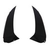 Pair of Rear Bumper Air Vent Spoiler Splitter Glossy Black