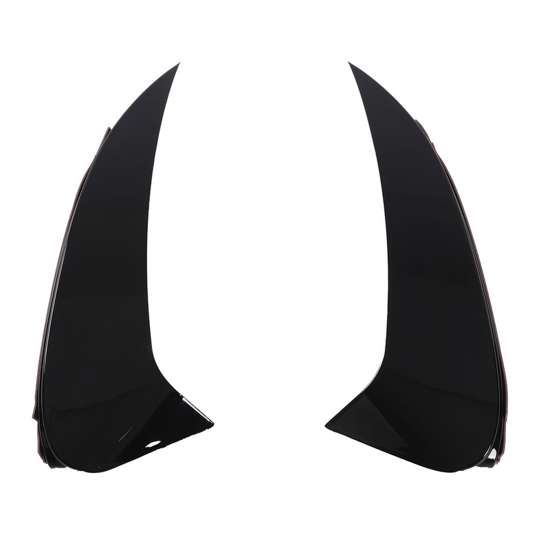 Pair of Rear Bumper Air Vent Spoiler Splitter Glossy Black