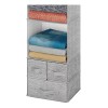 ECANVER Organizador Closet Ropa Zapatos 10 Espacios Colgable Gris