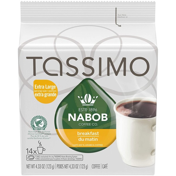 Tassimo Nabob 14 T Discs - Breakfast Blend - extra