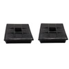 VOANZO 2PCS RV Bumper Plug End Cap 4" Square Bumper
