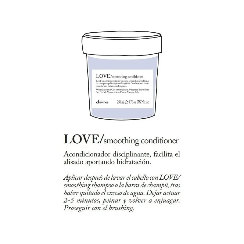 Acondicionador Love Smoothing Davines 250 Ml