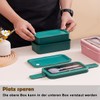 Echehi 2-Layer Lunch Box with Compartments for Adults and Children,